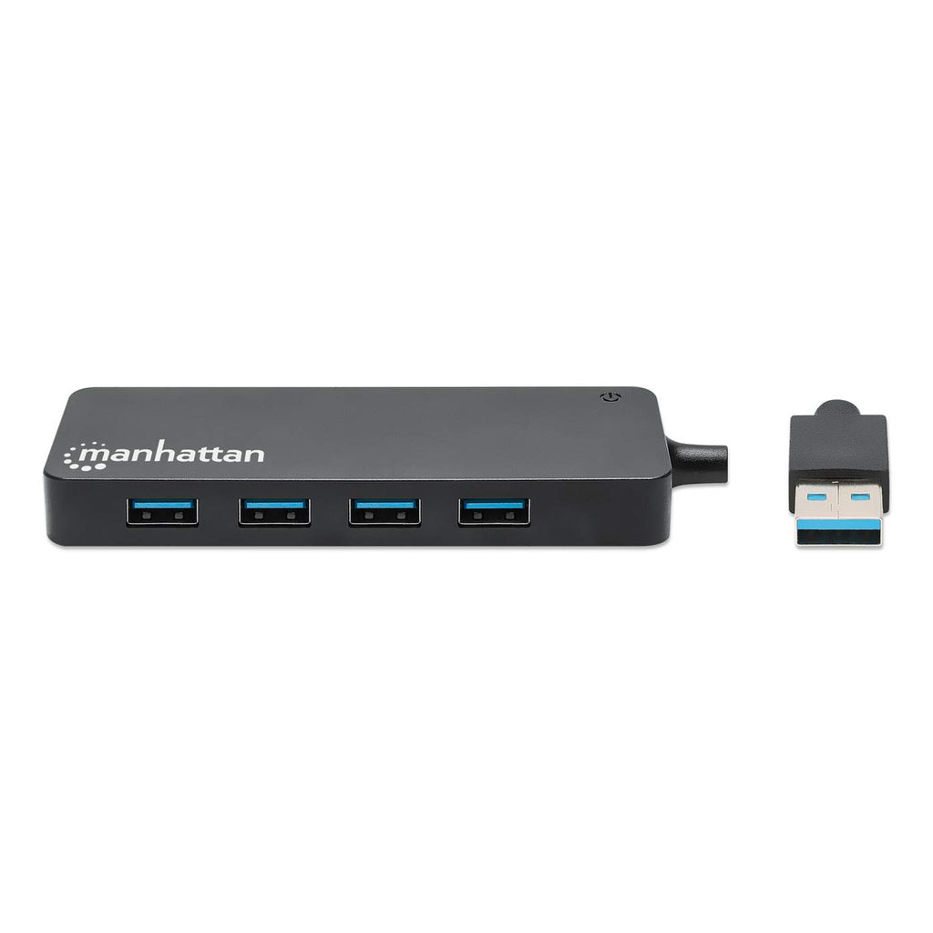 Manhattan USB-A 4-poorts hub, 4× USB-A, 5 Gbps (USB 3.0), USB-gevoed (geen externe voeding vereist), equivalent aan ST4300PBU3 & ST4300MINU3B - Afbeelding 4