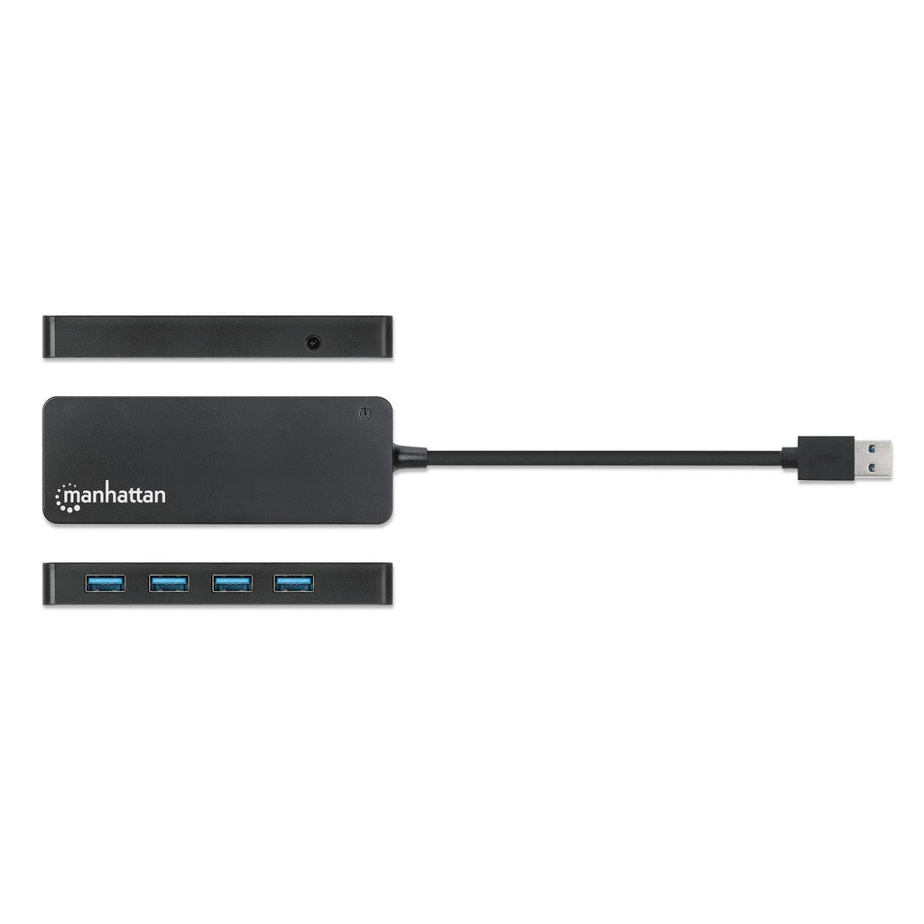Manhattan USB-A 4-poorts hub, 4× USB-A, 5 Gbps (USB 3.0), USB-gevoed (geen externe voeding vereist), equivalent aan ST4300PBU3 & ST4300MINU3B - Afbeelding 6