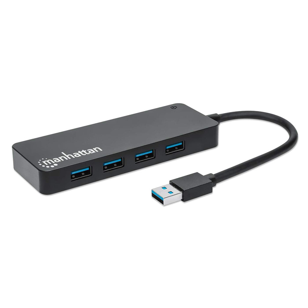 Manhattan USB-A 4-poorts hub, 4× USB-A, 5 Gbps (USB 3.0), USB-gevoed (geen externe voeding vereist), equivalent aan ST4300PBU3 & ST4300MINU3B - Afbeelding 3