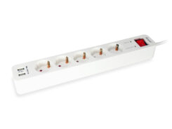 Equip 245554 power uitbreiding 1,8 m 5 AC-uitgang(en) Binnen Wit - Afbeelding 2