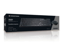 Conceptronic ORAZIO01DE toetsenbord Inclusief muis Thuis RF Draadloos QWERTZ Duits Zwart - Afbeelding 5