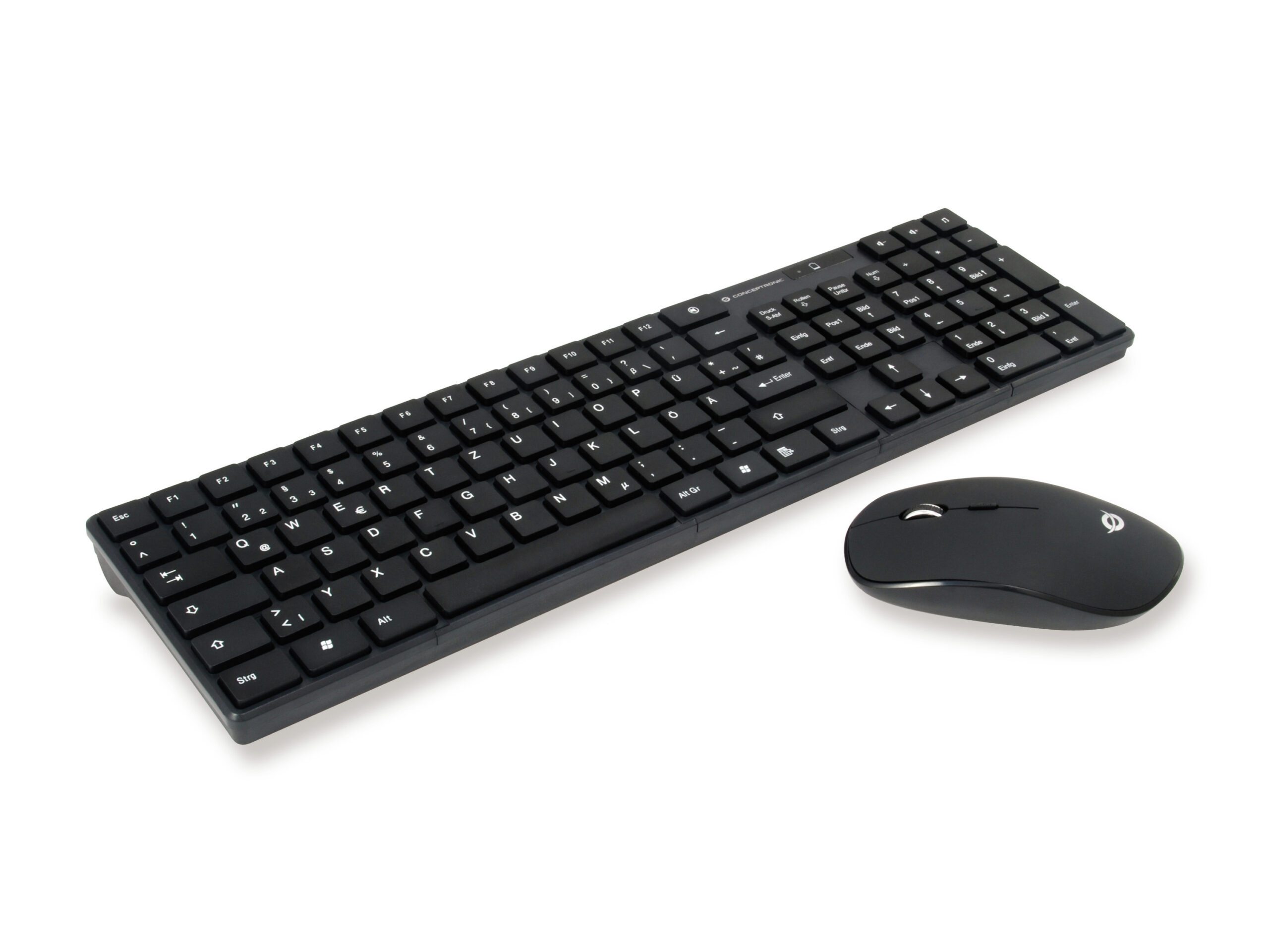 Conceptronic ORAZIO01DE toetsenbord Inclusief muis Thuis RF Draadloos QWERTZ Duits Zwart - Afbeelding 2