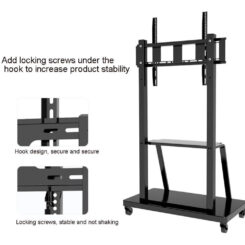 Techly ICA-TR30 bevestiging voor signage-beeldschermen 2,54 m (100") Zwart - Afbeelding 9