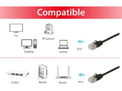 Equip 606124 netwerkkabel Zwart 1 m Cat6a F/FTP (FFTP) - Afbeelding 4