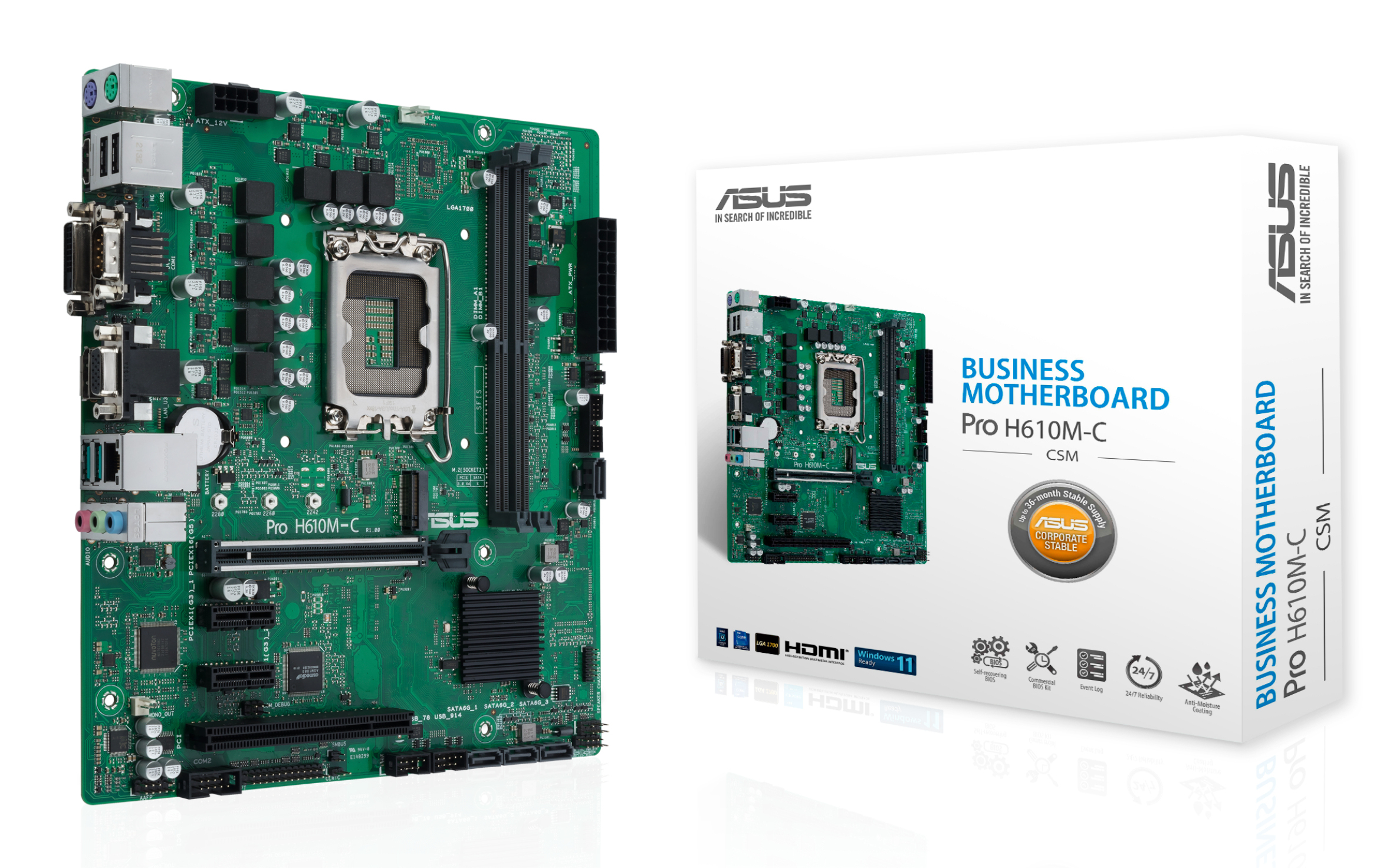 ASUS Pro H610M-C-CSM Intel H610 LGA 1700 micro ATX - Afbeelding 2