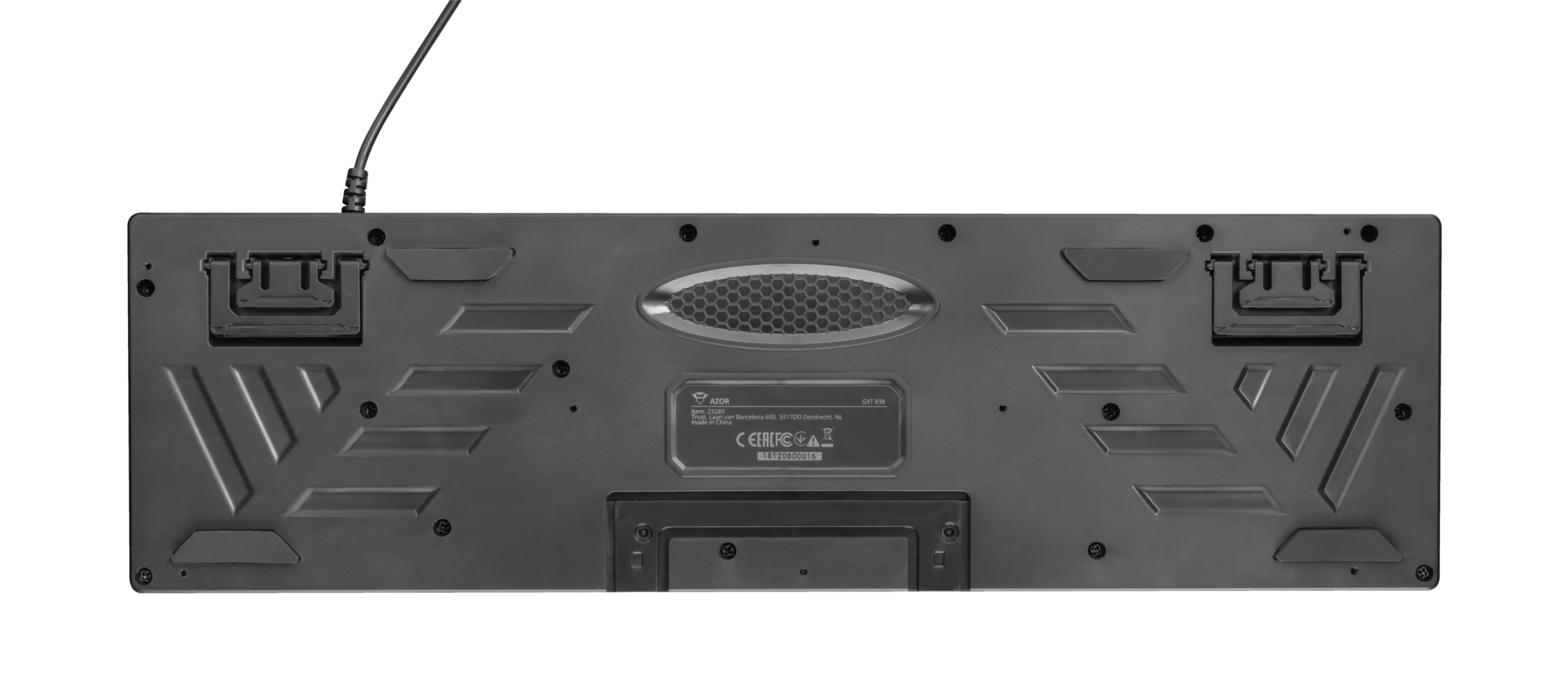 Trust GXT 838 Azor Gaming‑toetsenbord + muis set – Gaming toetsenbord + muis – Bedrade gaming set met verlichting – QWERTY layout – Zwart - Afbeelding 10