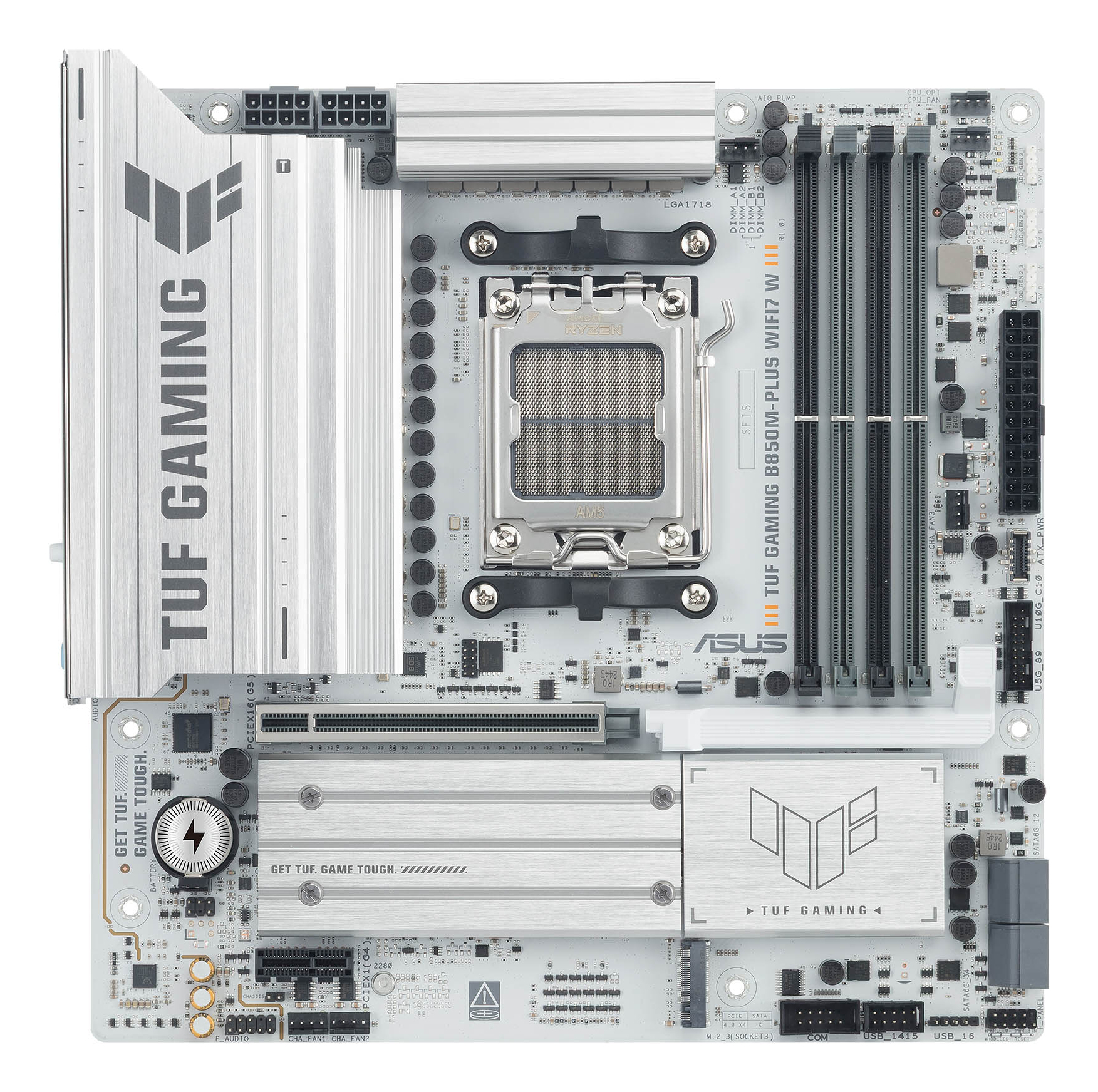 ASUS TUF GAMING B850M-PLUS WIFI7 W AMD B850 Socket AM5 micro ATX - Afbeelding 2