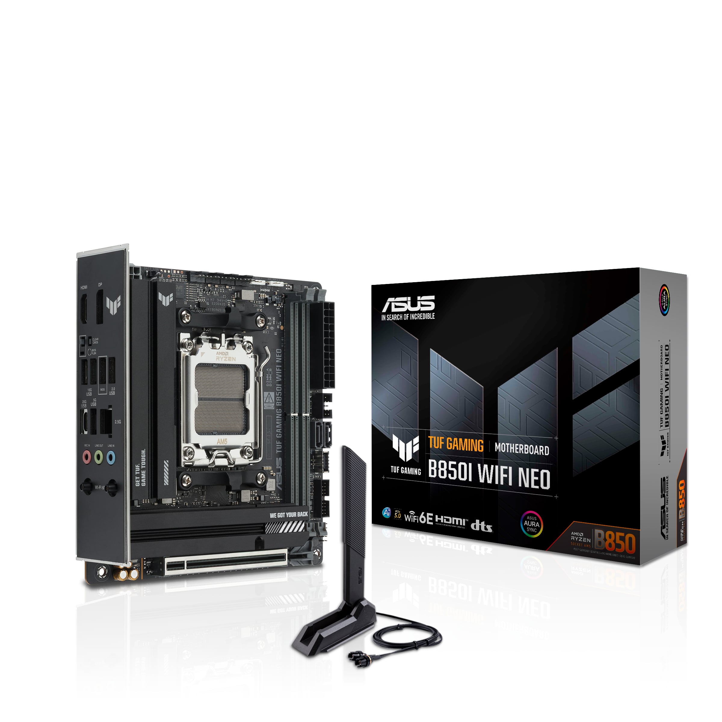 ASUS TUF GAMING B850I WIFI NEO AMD B850 Socket AM5 mini ITX - Afbeelding 3