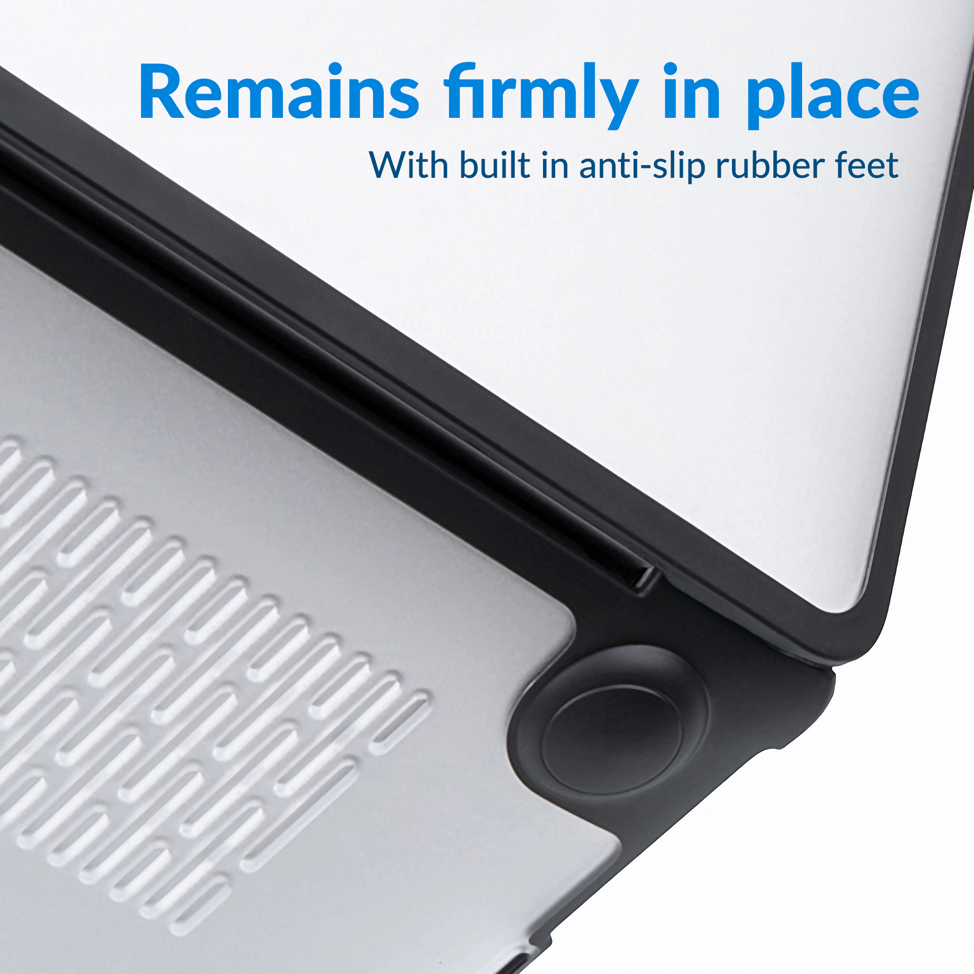 Mobilize Protection Cover for Apple MacBook Air 13inch (2018 - 2020) Transparent Black - Afbeelding 3
