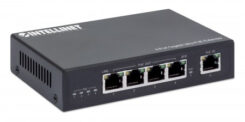 Intellinet 4-poorts Gigabit Ultra PoE-extender, verlengt PoE-bereik met 100 m, PoE-budget 90W, 4x PSE-poorten tot 30W, IEEE 802.3bt/at/af conform, metalen behuizing, geschikt voor netwerkuitbreiding, Power Over Ethernet, 3 jaar garantie - Afbeelding 3