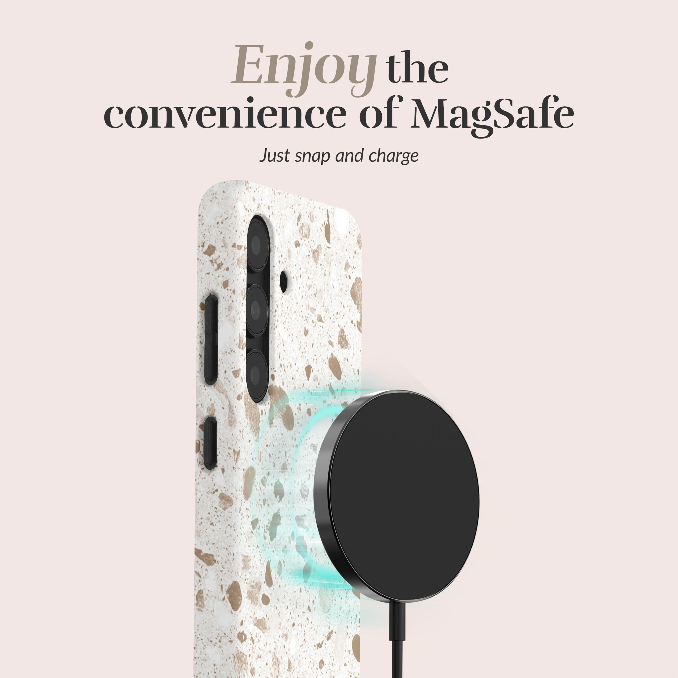 MIO Soft Terrazzo Magsafe Compatible for Samsung S24 5G/S25 5G - Afbeelding 2