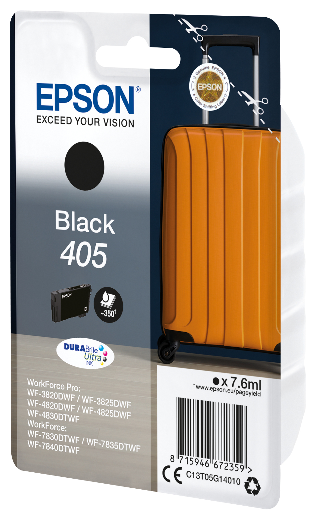 Epson Singlepack Black 405 DURABrite Ultra Ink - Afbeelding 3