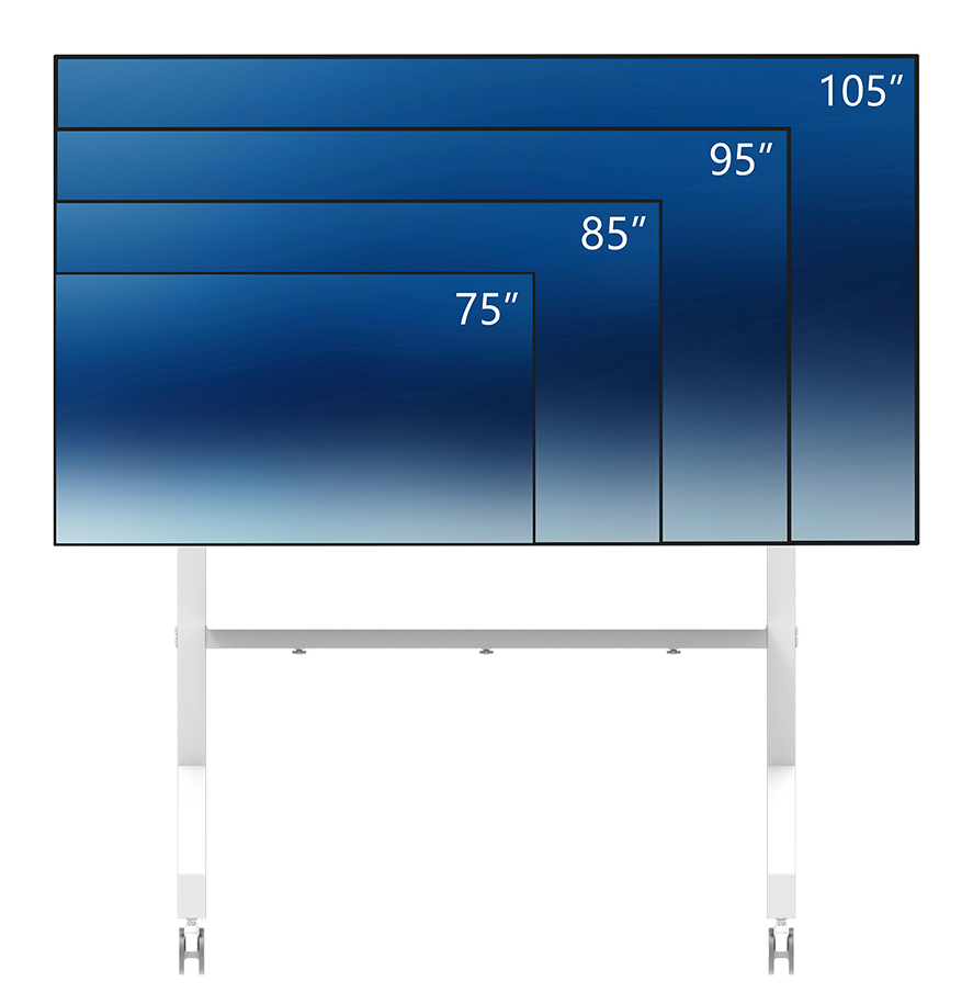 Neomounts FL50-575WH1 TV trolley 65-115" - snelle installatie - TÜV - Afbeelding 4