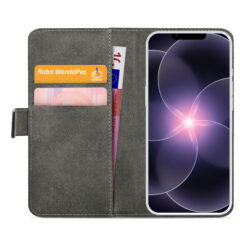 Mobilize Classic Gelly Wallet Book Case Apple iPhone 16e/17e Black - Afbeelding 2