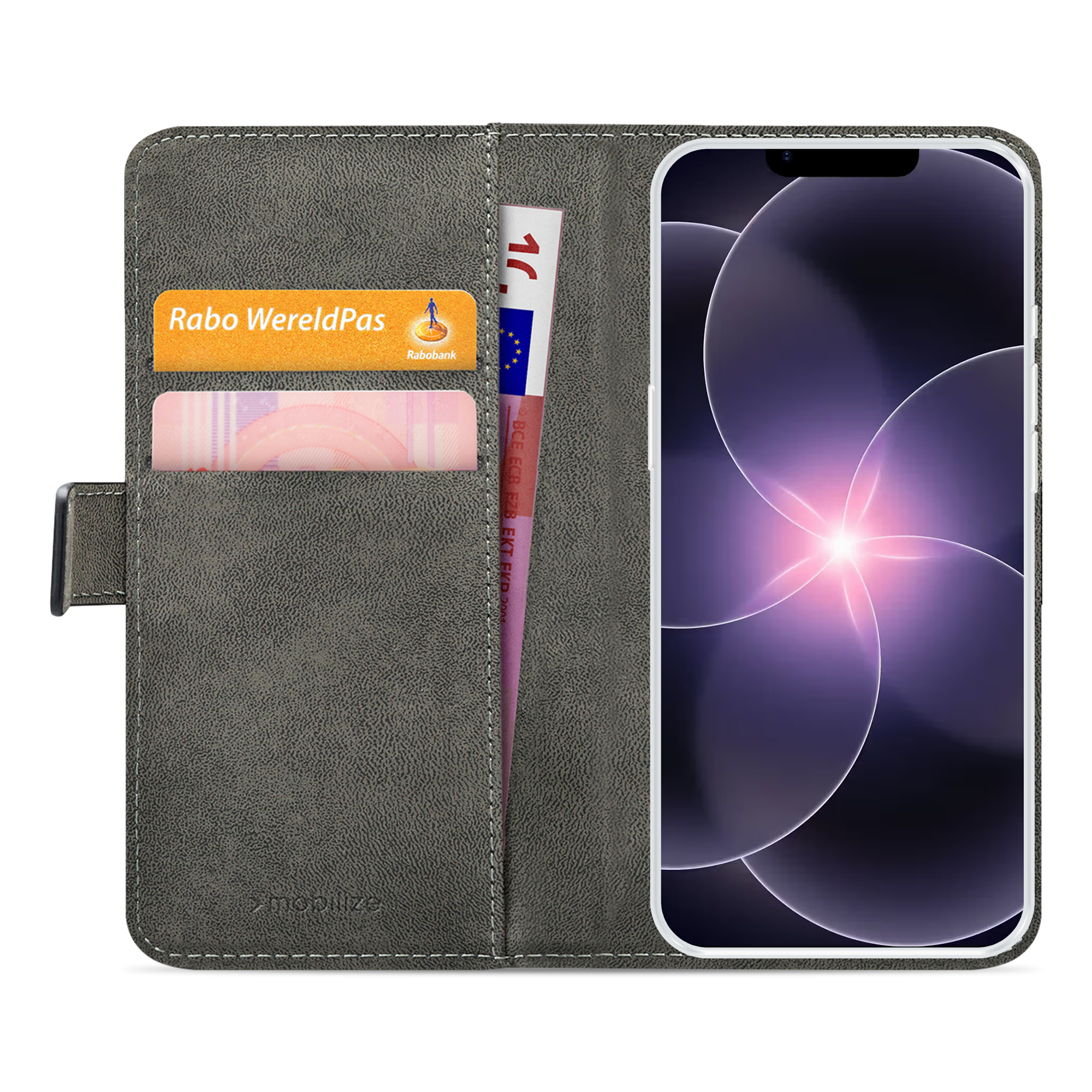 Mobilize Classic Gelly Wallet Book Case Apple iPhone 16e/17e Black - Afbeelding 2