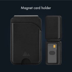 My Style MagSafe Compatible Magnet Card Holder with Stand Function Black