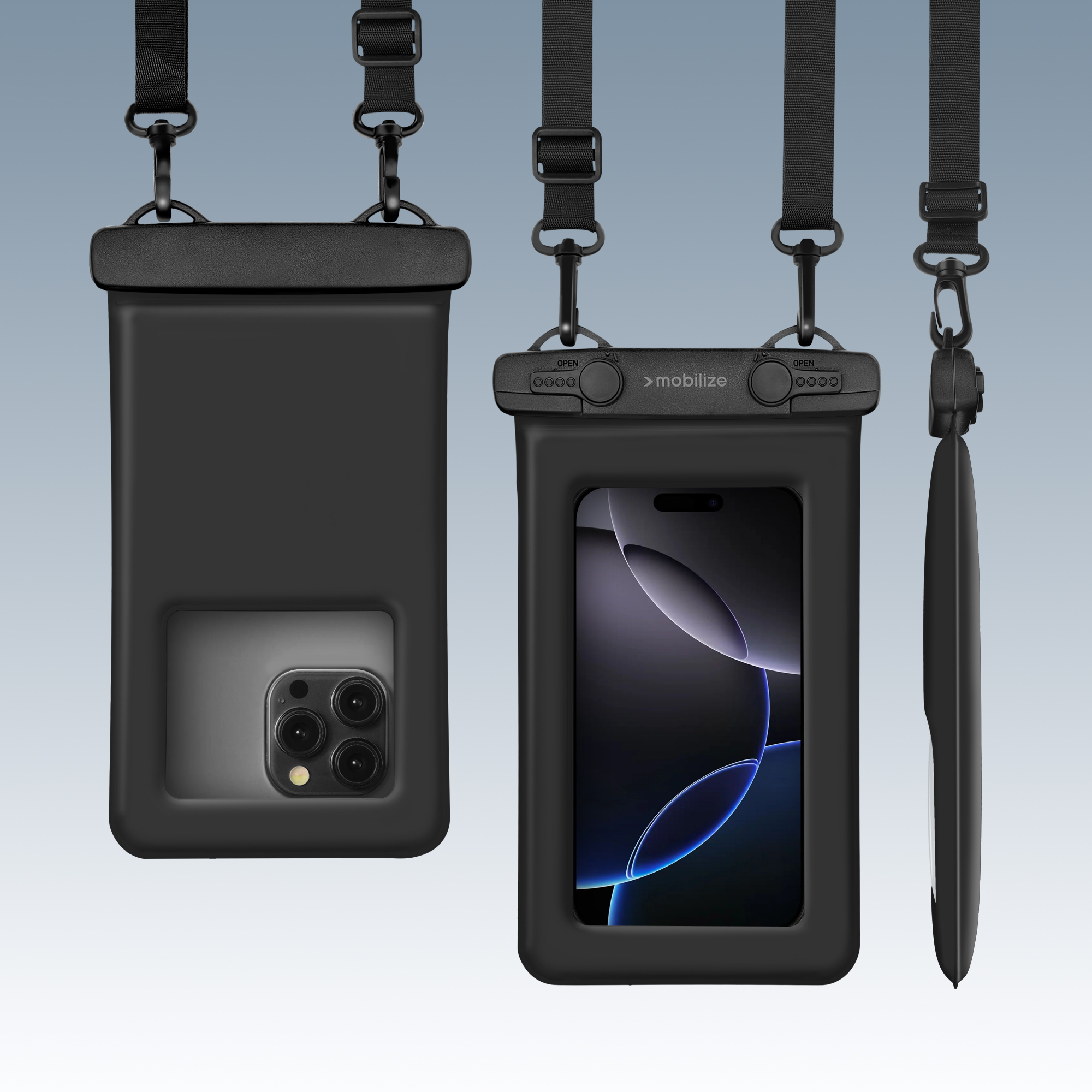 Mobilize Universal Waterproof Floating Bag IP68 incl. Lanyard Black