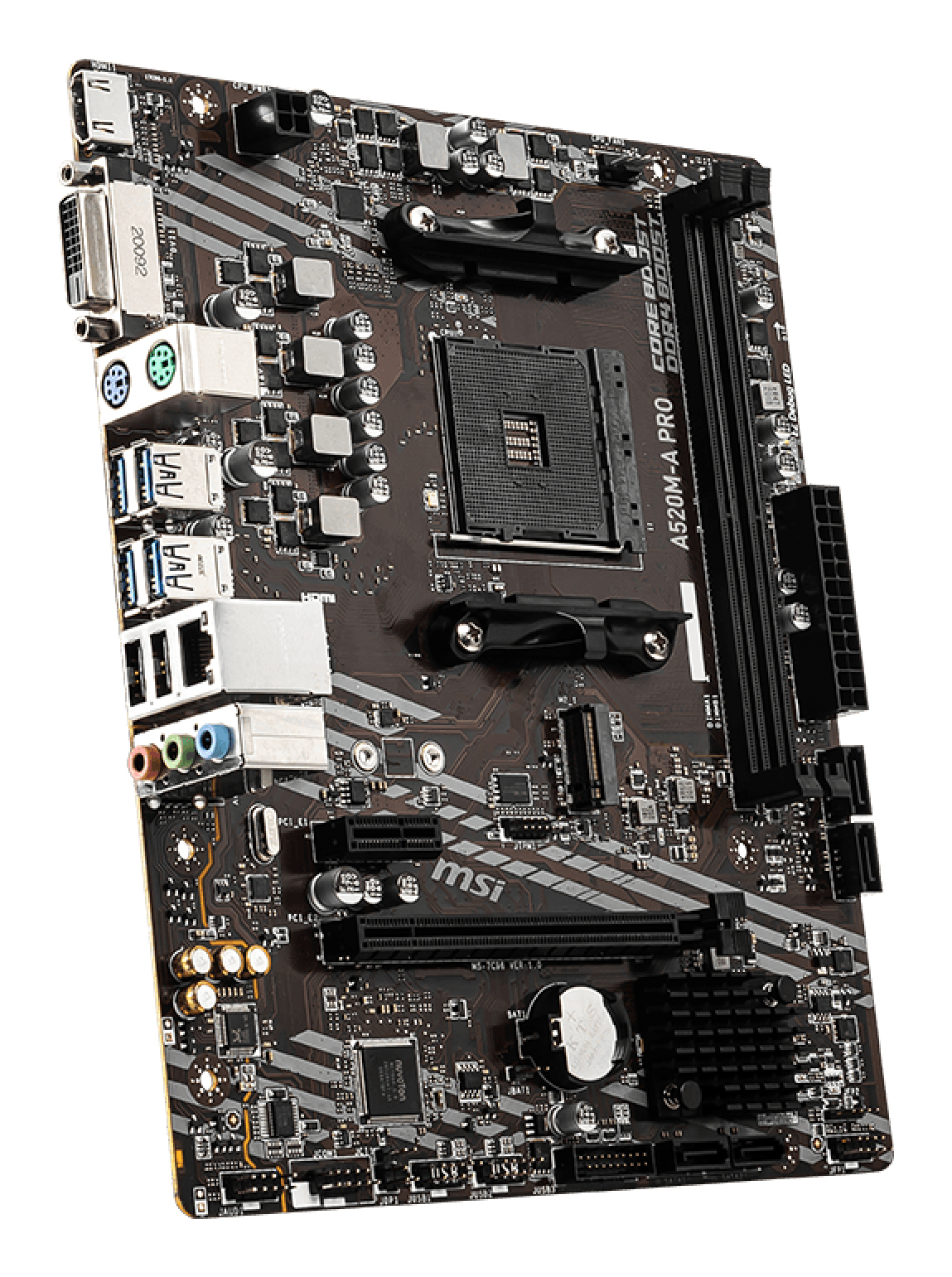 MSI A520M-A PRO moederbord AMD A520 Socket AM4 micro ATX - Afbeelding 5