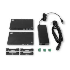 ACT AV media extender set met dual USB-C switch, CAT6A, 100 meter - Afbeelding 3