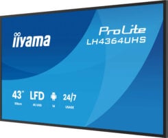iiyama LH4364UHSB-B1AG beeldkrant 109,2 cm (43") Wifi 500 cd/m² 4K Ultra HD Type processor Android 24/7 - Afbeelding 7