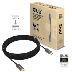 CLUB3D Ultra High Speed ​​HDMI 2.1™ gecertificeerde AOC-kabel 4K120Hz/8K60Hz Unidirectioneel M/M 10 meter - Afbeelding 2