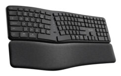 Trust Keyra Ergonomisch Draadloos Toetsenbord - Ergonomisch toetsenbord – USB en Bluetooth verbinding – QWERTY US International – Zwart - Afbeelding 5