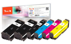 Peach 319804 inktcartridge 6 stuk(s) Compatibel Zwart, Cyaan, Magenta, Foto zwart, Geel