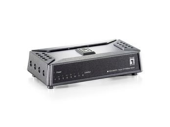 LevelOne FSW-0808TX netwerk-switch Unmanaged Fast Ethernet (10/100) Grijs - Afbeelding 2