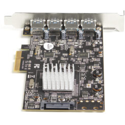 StarTech.com 4-Port USB PCIe Kaart - 10Gbps USB 3.1/3.2 Gen 2 Type-A PCI Express Kaart met 2 Controllers - 4x USB-A - USB PCIe Add-On Adapter Kaart - Windows/Mac/Linux - Afbeelding 4