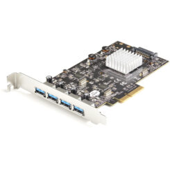 StarTech.com 4-Port USB PCIe Kaart - 10Gbps USB 3.1/3.2 Gen 2 Type-A PCI Express Kaart met 2 Controllers - 4x USB-A - USB PCIe Add-On Adapter Kaart - Windows/Mac/Linux - Afbeelding 2