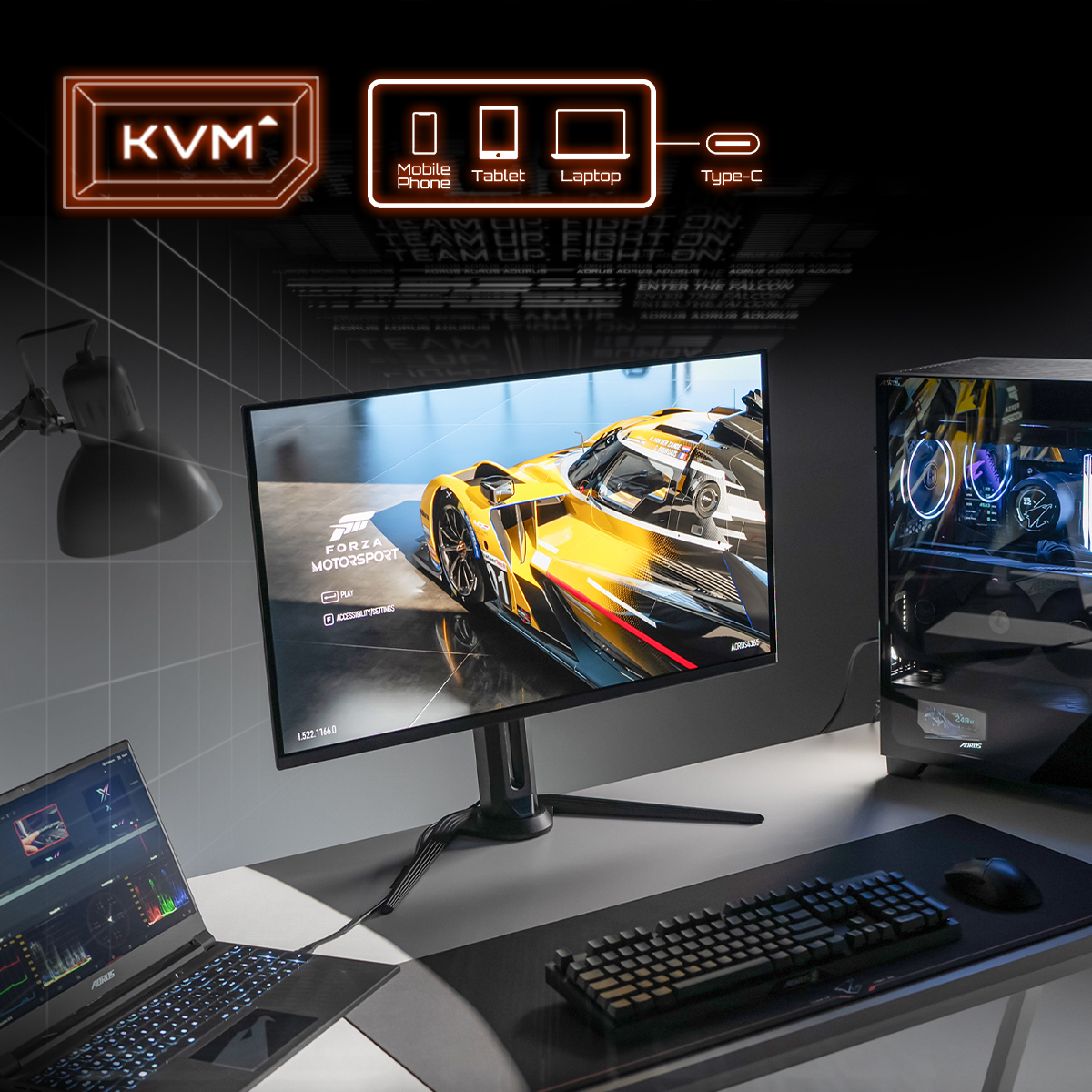 GIGABYTE AORUS FO32U EK computer monitor 80 cm (31.5") 3840 x 2160 Pixels 4K Ultra HD OLED Zwart - Afbeelding 16