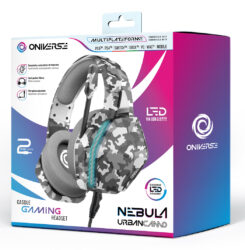 Oniverse Nebula Headset Bedraad Hoofdband Gamen USB Type-A Camouflage - Afbeelding 15
