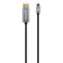 Manhattan USB-C naar DisplayPort 1.4 kabel, 8K@60Hz, 2 m, mannelijk naar mannelijk, niet bi-directioneel, zwart, 3 jaar garantie, equivalent aan CDP2DP146B - Afbeelding 5