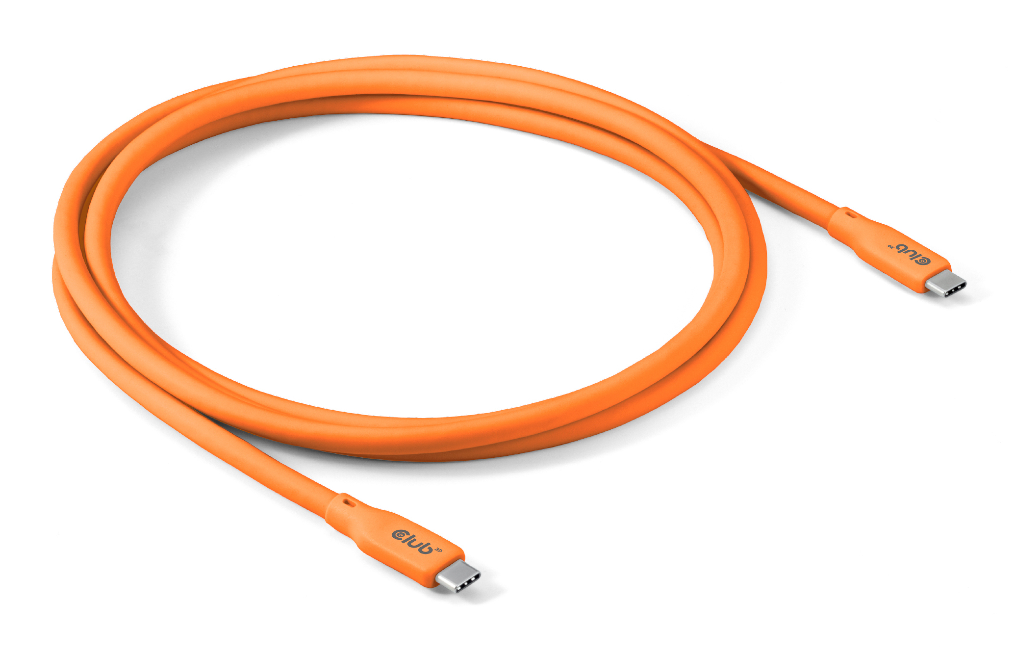 CLUB3D USB C oplaadkabel Oranje - Afbeelding 2