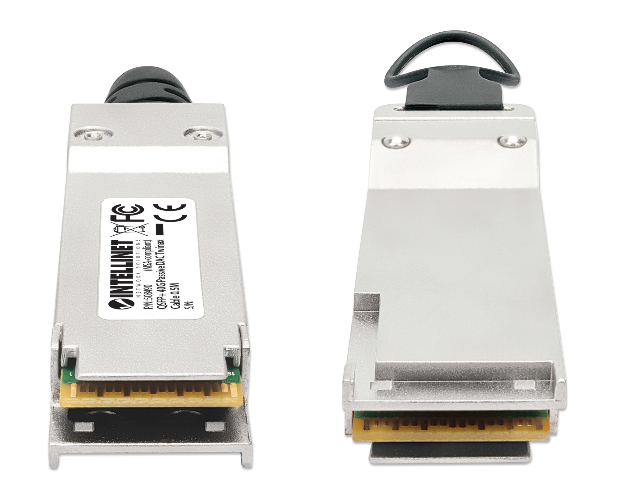 Intellinet 508490 InfiniBand en Glasvezelkabel 0,5 m QSFP+ Zwart, Zilver - Afbeelding 4