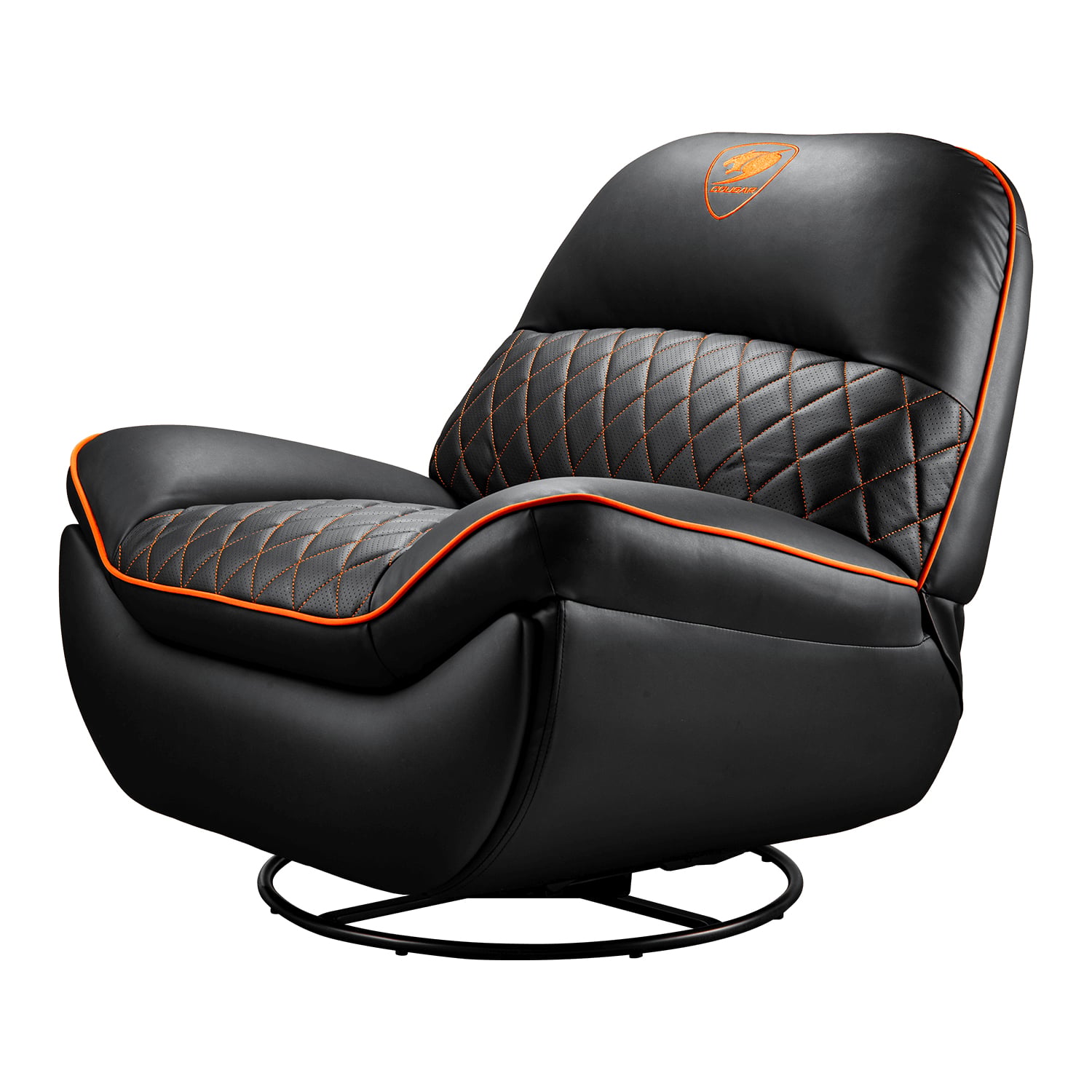 COUGAR CGR-OVL-ORB Gamingbank Gecapitonneerde zitting Zwart - Afbeelding 4