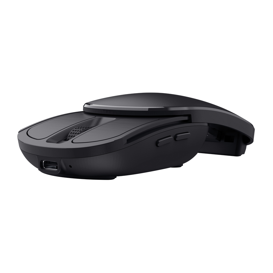 Trust Bayo II Draadloze Muis - Ergonomische muis – 6 knoppen – 2400 DPI – Zwart - Afbeelding 2