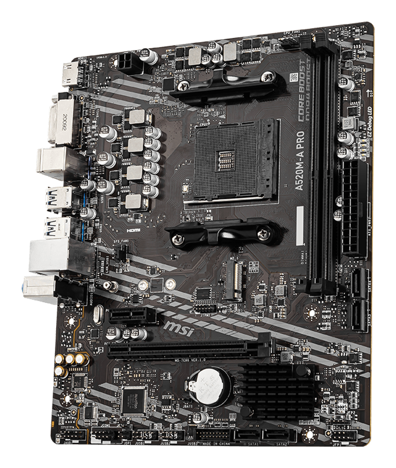 MSI A520M-A PRO moederbord AMD A520 Socket AM4 micro ATX - Afbeelding 4