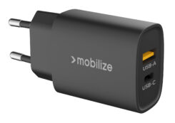 Mobilize Wall Charger USB-C + USB 25W with PD/PPS Black (BULK)