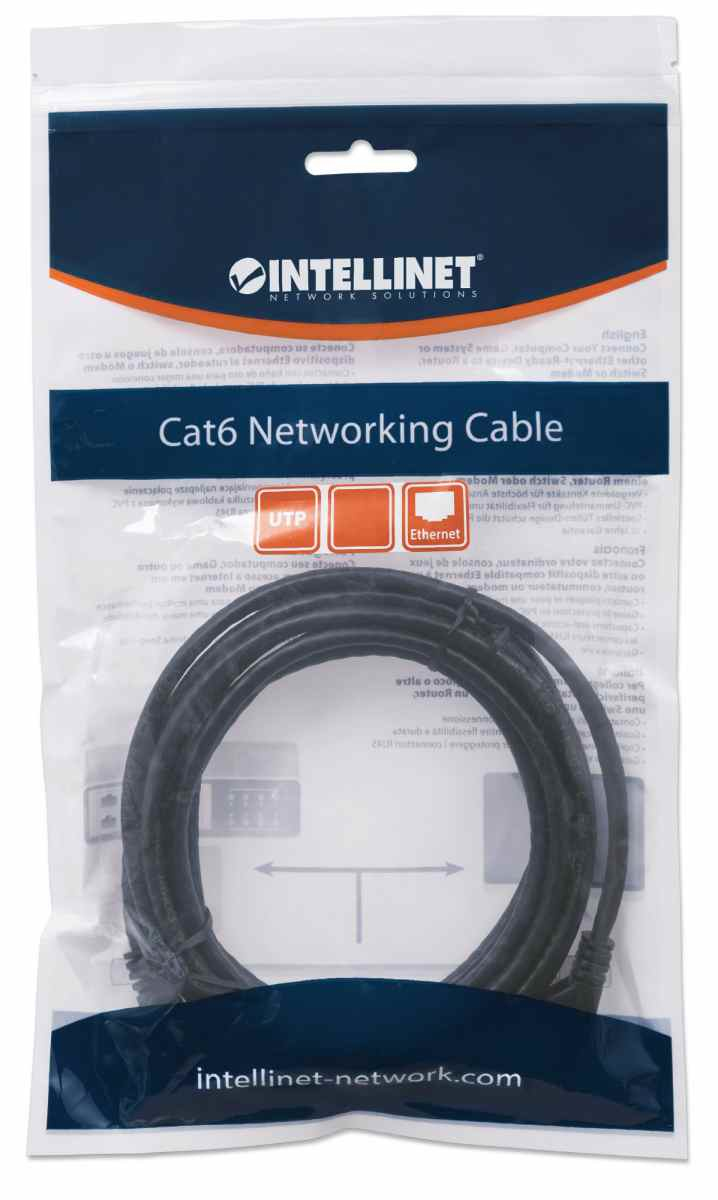 Intellinet 342063 netwerkkabel Zwart 2 m Cat6 U/UTP (UTP) - Afbeelding 3