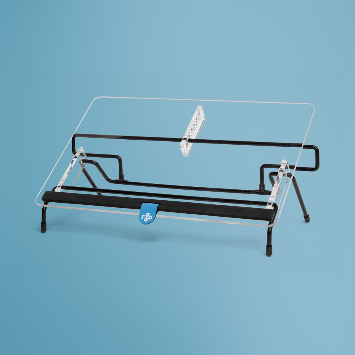 R-Go Tools Documenthouder R-Go Flex Read, ergonomisch, met soft foam polssteun, transparant acrylaat