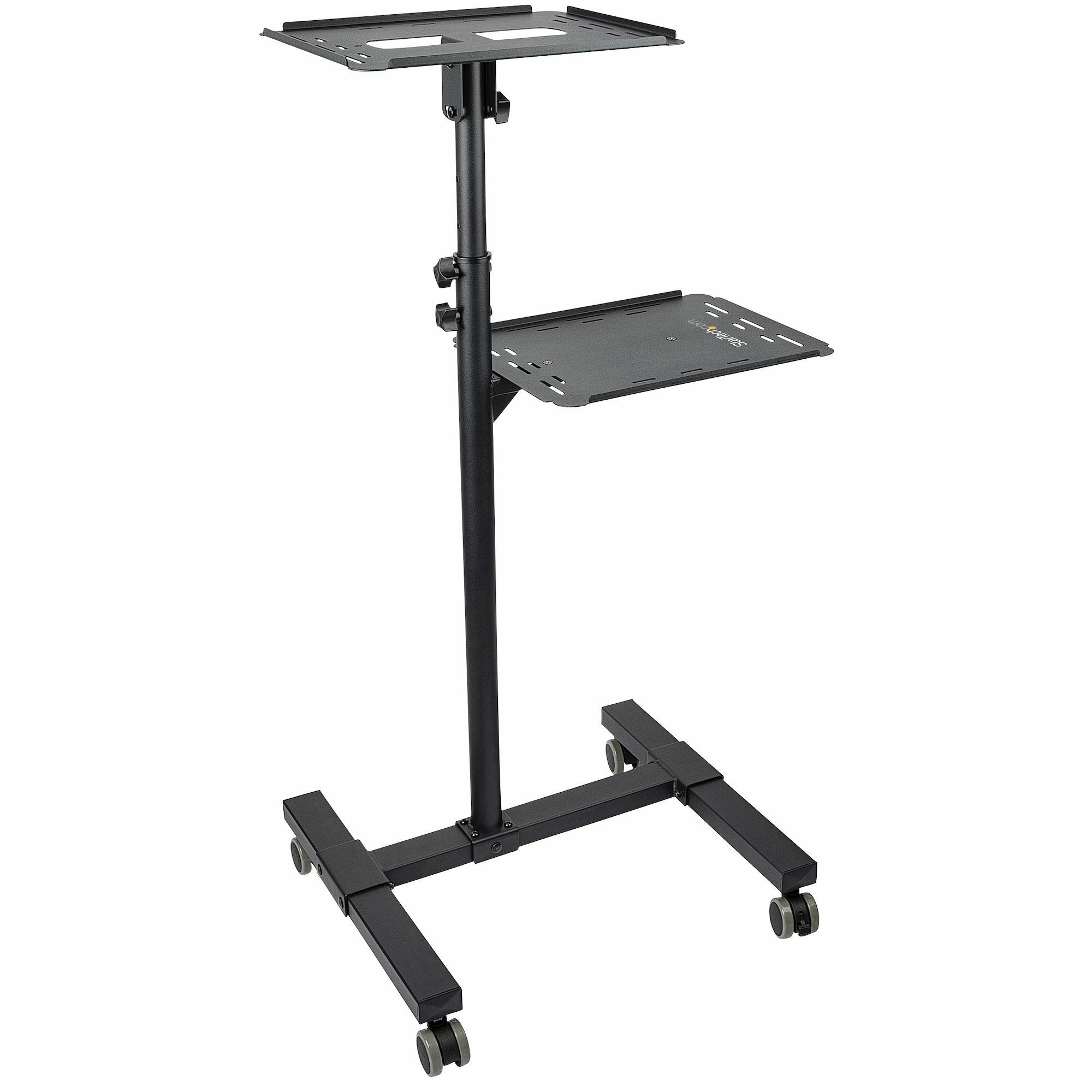 StarTech.com Beamertafel - Stevige Verrijdbare Laptop en Projectietafel (2x 10kg/schap) - Presentatiewagen/Computer Trolley/AV Projector Stand - In Hoogte Verstelbaar / Zwenkwielen met Rem - Afbeelding 2