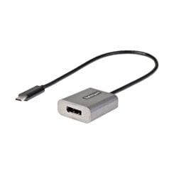 StarTech.com USB C naar DisplayPort Adapter - 8K/4K 60Hz USB-C naar DisplayPort 1.4 Adapter Dongle - USB Type-C naar DP Monitor Video Converter - Werkt met Thunderbolt 3 - 30cm Vaste Kabel