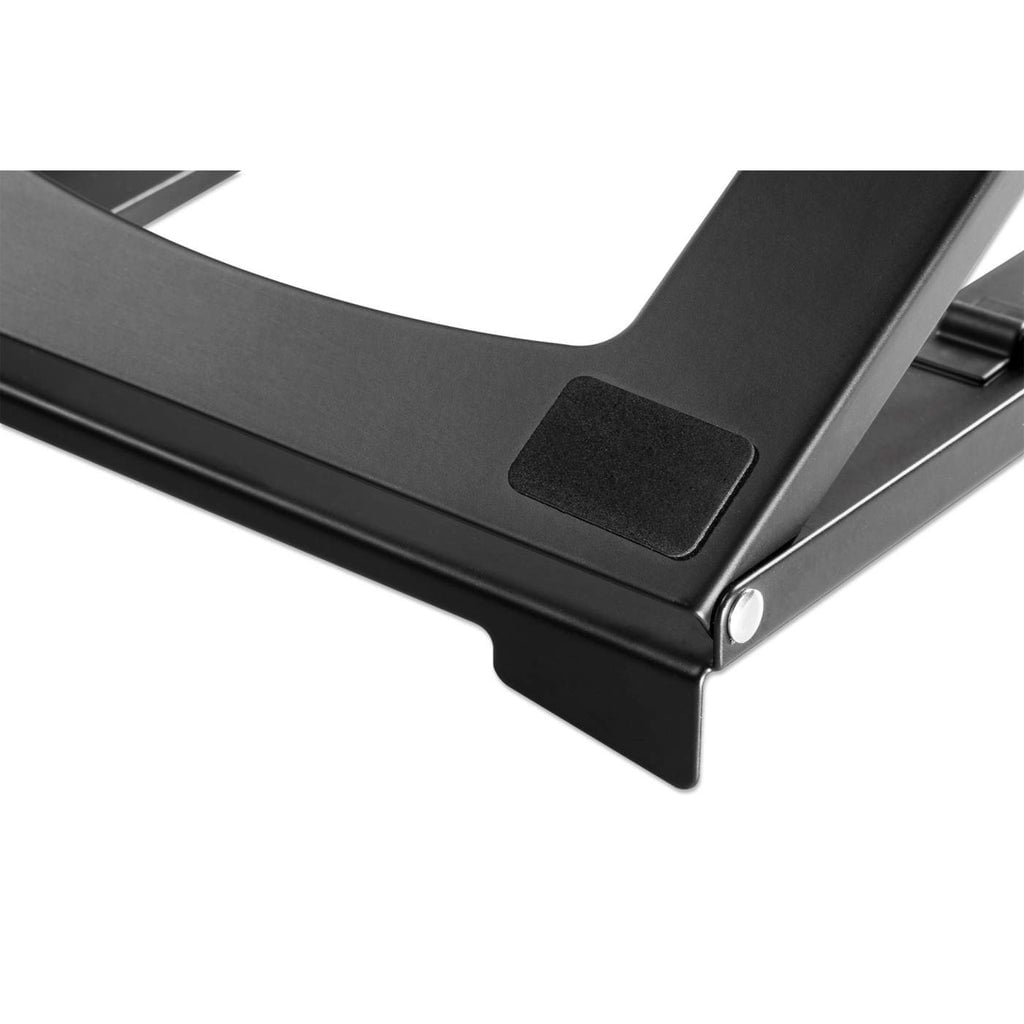 Manhattan Laptop- en tabletstandaard voor bureau, verstelbaar (5 posities), voor tablets en laptops tot 15,6", draagbaar en lichtgewicht, staal, zwart - Afbeelding 9