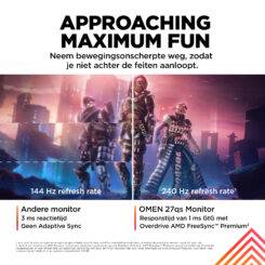 OMEN by HP 27 inch QHD 240 Hz gaming monitor - OMEN 27qs - Afbeelding 16