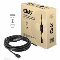 CLUB3D USB Gen1 Type-C to Type-A Active Adapter Cable 5Gbps M/F 10m/32.8ft - Afbeelding 3