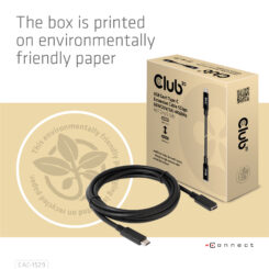 CLUB3D USB Gen1 Type-C Extensie kabel 5Gbps 60W(20V/3A) 4K60Hz M/F 2m/6.56ft - Afbeelding 10