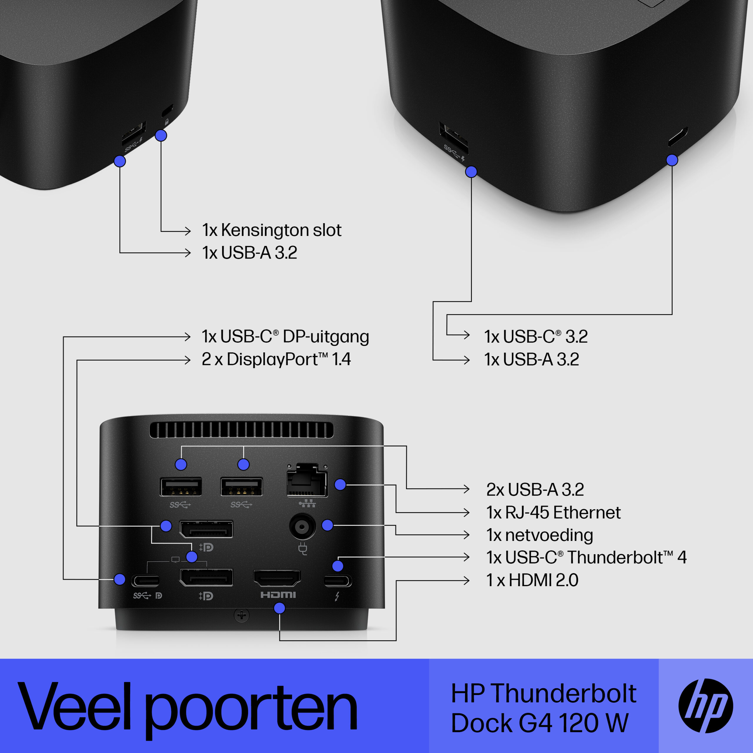 HP Thunderbolt Dock 120 watt G4 - Afbeelding 6