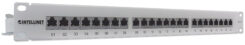 Intellinet Patchpaneel, Cat6, FTP, 24-poorts, 1U, afgeschermd, 90° top-entry punch-down blokken, grijs