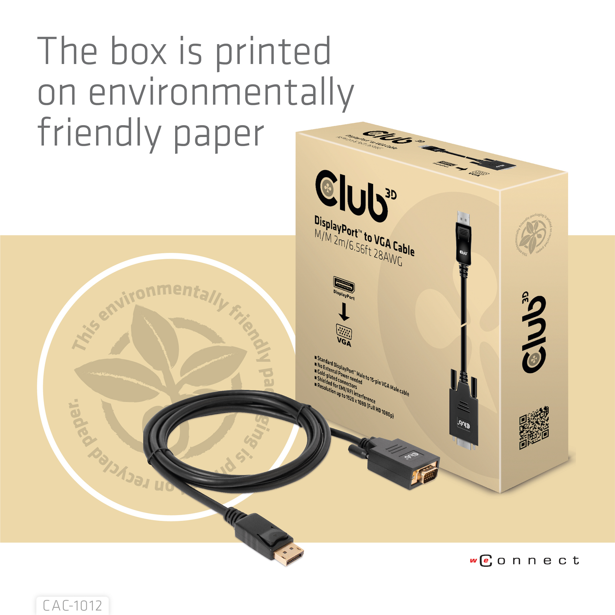 CLUB3D DisplayPort to VGA Cable M/M - Afbeelding 10